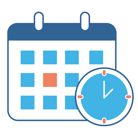 Icon Kalender und Uhr