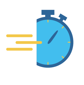Icon Uhr als Symbol für einen kurzfristigen Einstieg in unsere Coachings