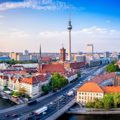 Stadtansicht Berlin mit Alexanderturm